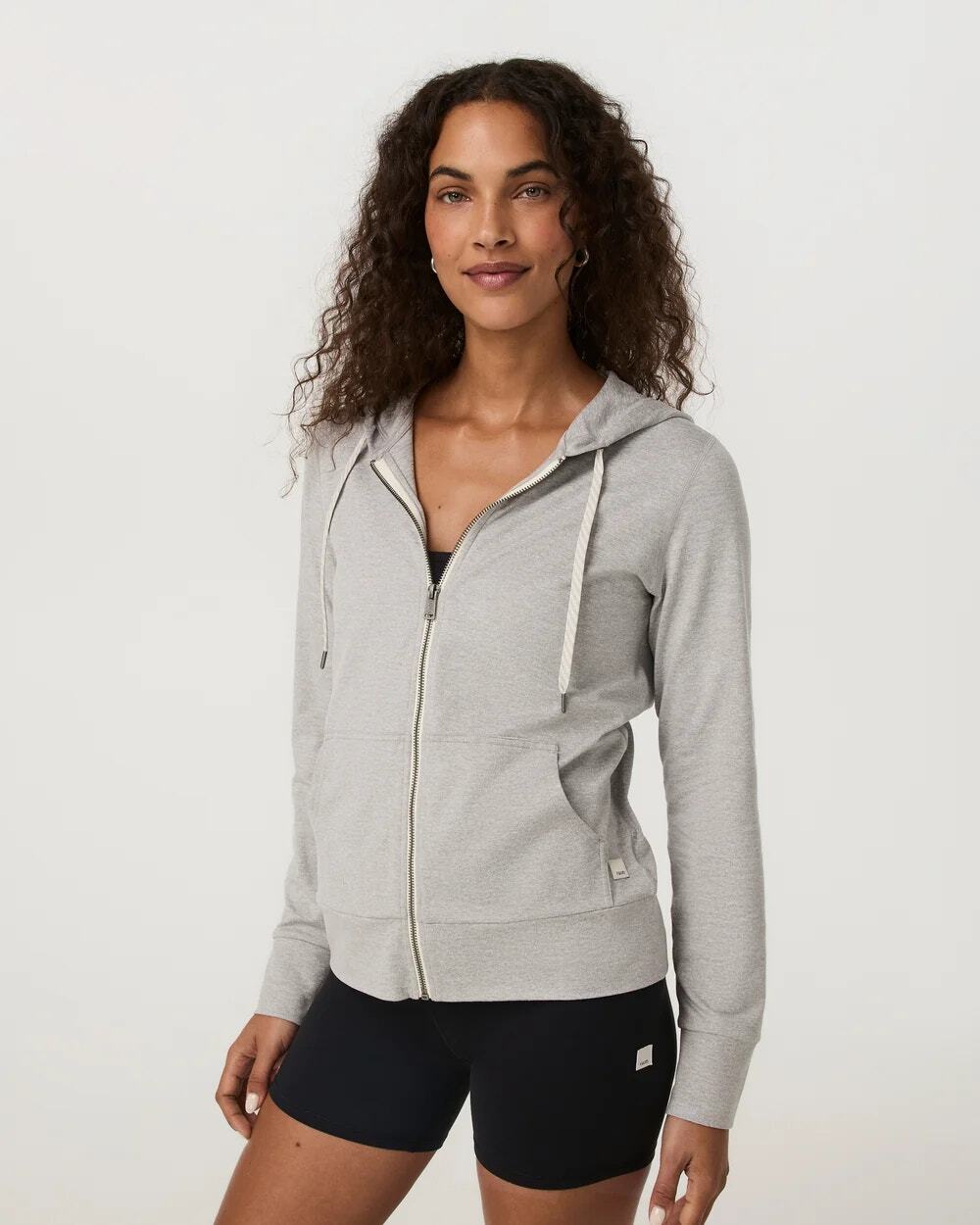 Vuori Halo Performance Hoodie 2.0 Pale Grey Heather